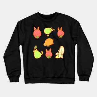 Fruit animals illustration Crewneck Sweatshirt